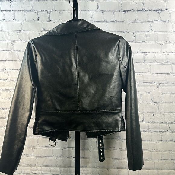 🖤 Lioness Black Faux Leather Moto Jacket XS - Picture 5 of 5